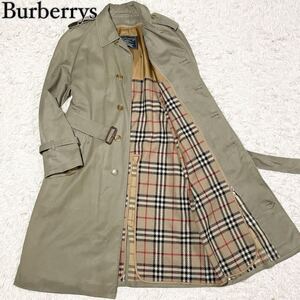 【定番 2way】Burberry バーバリー ノバチェック ステンカラーコート トレンチ ベルト ライナー 2way ベージュ カーキ サイズ94-175