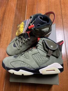 新品未使用！国内正規品！NIKE AIR JORDAN 6 RETRO SP Travis Scott トラヴィス・スコット　US9.5 27.5cm 納品書原本付きエアジョーダン6