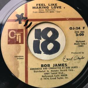 試聴 BOB JAMES FEEL LIKE MAKING LOVE 両面VG++ 1974 