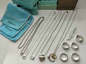 【Tiffany&Co 10点 Gucci 1点　SV925】★艶出し済★ アクセサリー　ネックレス　リング　他