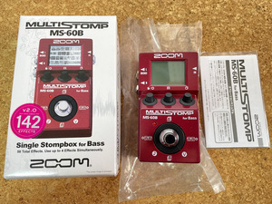 美品★ZOOM MS-60B MULTI STOMP★ズーム　ベース　マルチストンプ