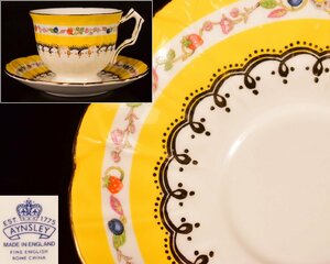 X233 【泉美】AYNSLEY MADE IN ENGLAND エインズレイ カップ＆ソーサー 洋食器