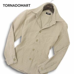 TORNADOMART トルネードマート 通年 長袖 総柄★ シャツ Sz.L　メンズ 日本製　C4T07970_9#C