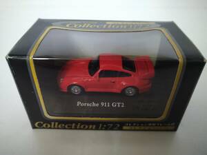 ＜新品＞ ホンウェル　コレクション1：72　Porsche 911 GT2　レッド　1/72サイズ