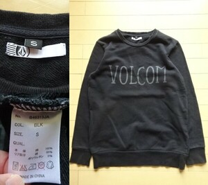 【VOLCOM】ロゴ スウェット / トレーナー ブラック SIZE:SMALL (ボルコム)