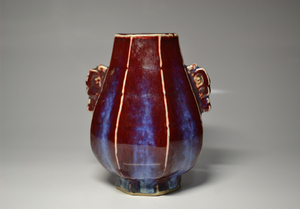 中国美術　窯変　均窯　花瓶　置物　