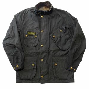 俺の1着　BARBIUR INTERNATIONAL バブアー インターナショナル オイルドジャケット モータサイクルジャケット40-42 L XL