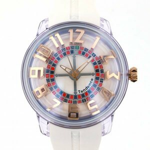 テンデンス TENDENCE キングドーム TY023003 ホワイト文字盤 腕時計 メンズ