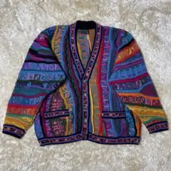 COOGI　カーディガン　ニット　マルチカラー　Ｓ