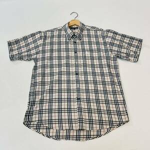 Burberry バーバリー 半袖シャツ チェックシャツ L ノバチェック