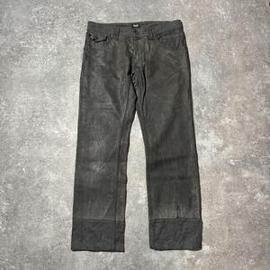 y2k 00s D&G Coated Denim Wool Mix Pants