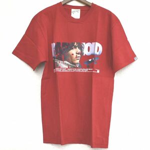 半袖Tシャツ ラウンドネック XSサイズ Paranoidpark パラノイドパーク 赤 男女兼用 ユニセックス メンズ A342☆GDC ジーディーシー