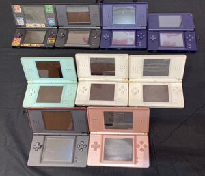 【6NA西10010F】1円スタート★任天堂★Nintendo★ニンテンドー★DS★lite★ゲーム機★ポータブル機★通電確認★中古★現状品★9点★訳アリ