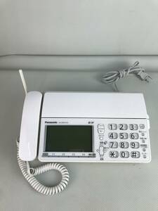 A9784●Panasonic パナソニック 電話機 パーソナルファックス FAX ファクシミリ 親機のみ KX-PZ610-W 【同梱不可】