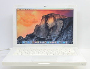 Apple MacBook (13-inch, Mid 2009)/Core2Duo 2.13GHz/2GBメモリ/HDD160GB/バッテリーNG/OS X 10.10 Yosemite #0502