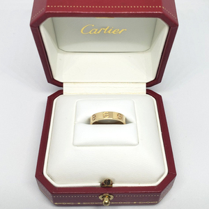 大人気　カルティエ　Cartier　ミニラブリング　K18YG　イエローゴールド　9号　保証書　指輪　金　＃49