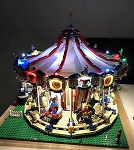 MOC LEGO レゴ クリエイター 10196 互換 メリーゴーランド LED ライト キット DL078