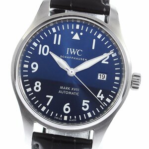 IWC IWC SCHAFFHAUSEN IW327010 パイロットウォッチ マークXVIII デイト 自動巻き メンズ 箱・保証書付き_748860