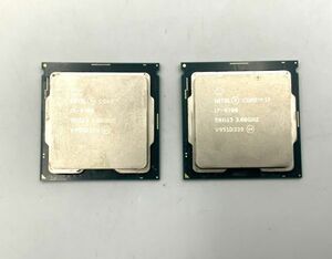 ●中古/cpu/ i7-9700 第9世代 SRG13 3.00GHz 8コア 8スレッド FCLGA1151 2枚セット 管理番号：20240523-19