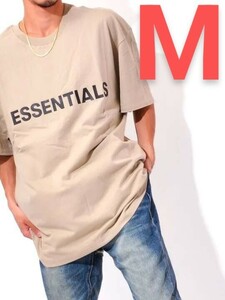新品 FOG ESSENTIALS エッセンシャルズフロントロゴ Tシャツ TAN/ベージュ M