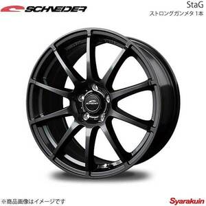 SCHNEIDER/StaG アウトランダー GF系 アルミホイール 1本 【16×6.5J 5-114.3 INSET38 ストロングガンメタ】