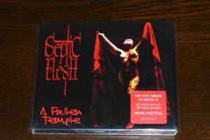 輸入盤　Septic Flesh /A Fallen Temple　ギリシャのシアトリカル・デスメタルバンドの4th。1998作