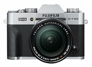 FUJIFILM ミラーレス一眼カメラ X-T20 レンズキットシルバー X-T20LK-S(中古品)