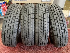 パF5179■165R14 6PR LT　4本価格　DUNLOP DIGI-TYRE DSV-01　送料無料 冬 8.5分山 プロボックス エキスパート NV200 ボンゴ バネット