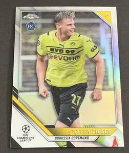 2021-22 Topps Chrome UEFA Champions League Steffen Tigges Refractor 55 RC Rookie Dortmund ティッゲス　リフラクター　ルーキー