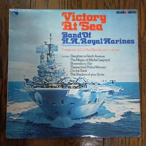 レア　LP レコード　victory at sea band of h.m. royal marines 海軍 軍艦 マーチング　MARCH マーチ