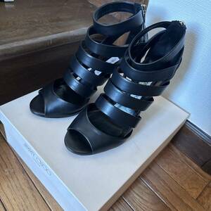 jimmy choo サンダル　ブラック　39.5