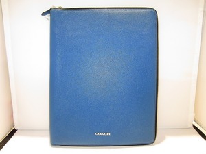 コーチ COACH PCケース ブルー F63444