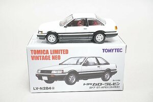 TOMICA トミカリミテッドヴィンテージネオ TLV 1/64 トヨタ カローラレビン 2ドア GT-APEX 84年式 白/黒 LV-N284a