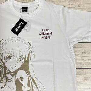 ★ EVANGELION (エヴァンゲリオン) ★ 半袖Tシャツ M 白色 式波アスカラングレー 新世紀エヴァンゲリオン 弐号機 (タグ付き新品未着用品)