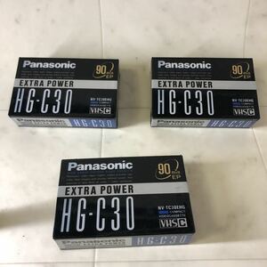 refle VHS-C ムービーテープ Panasonic HG-30 3本セット