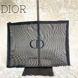 DIOR ディオール ノベルティ メッシュ ポーチ ブラック 黒