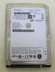 FUJITSU MHZ2400BT 4200rpm 2.5インチ SATA 400GB