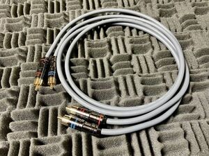 2m×2本セット MOGAMI2534 Gray RCAケーブル 2.0mステレオペア スピーカー コンポジット AV モガミ 灰 クラシックプロ CLASSIC PRO 1