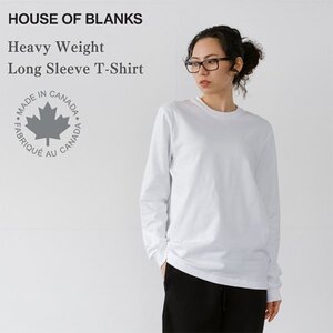 【サイズXL】HOUSE OF BLANKS ハウスオブブランクス ヘビーウェイト 無地 長袖Tシャツ ホワイト カナダ製 HEAVYWEIGHT LONG SLEEVE T-SHIRT