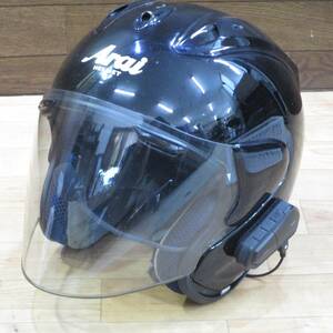 ○ アライ Arai ジェットヘルメット 59-60cm ブラック SZ-RamII SZ-Ram2 ○F010608K