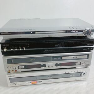 B 現状品◆まとめて4点 DVD ビデオデッキ レコーダー SONY/RDR-HX10 SHARP/DV-NC55 TOSHIBA/RD-E302 他◆P