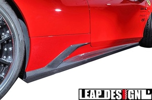 【M’s】Ferrari 458Italia (2009y-2015y) LEAP DESIGN サイドスカート 左右 ／／ FRP＋カーボン CARBON リープデザイン エアロ パーツ