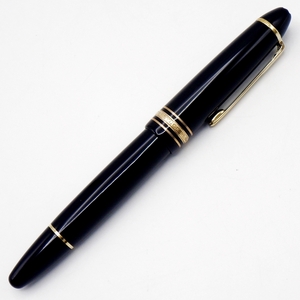 C24-1592 MONTBLANC モンブラン マイスターシュテュック No.146 万年筆 ペン先14K ブラック 黒 インク吸入式 筆記用具 文房具 ※筆記未確認