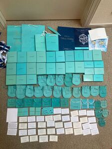 大量 ティファニー Tiffany &Co. 箱 巾着 紙袋 付属品 リボン ギャランティー 購入日カード シルバー説明書等ボックス 空箱 