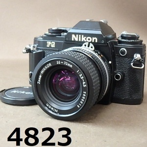 ■FK-4823◆NIKON FG ブラック　レンズ付　シャッターOK　20240606