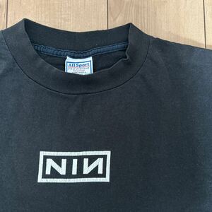 【made in USA】90s XL ナインインチネイルズ Tシャツ Nine inch nails ブラック black NIN アメリカ製 半袖