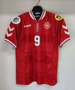 ユーロ00 デンマーク(H)#9 トマソン TOMASSON 半袖 hummel EURO 2000仕様 L