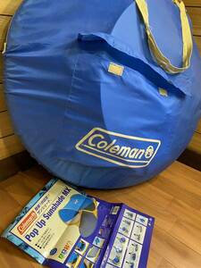 コールマン　ポップアップサンシェードMX 1/2人用　　　Pop Up Sunshade MX 235×113×115cm 砂袋付き　UVカット　Coleman テント