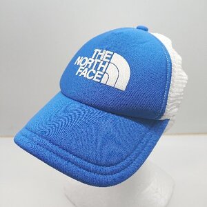 ◇ THE NORTH FACE ザ ノース フェイス キッズ ロゴ メッシュ 野球帽 ハット ブルー ホワイト サイズ表記なし メンズ E