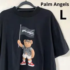 [人気] Palm Angels パームエンジェルス　Tシャツ　くま　黒　L